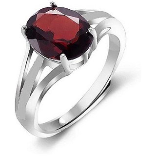 100% Real 8.5 Ratti Hessonite Silver Ring by CEYLONMINE