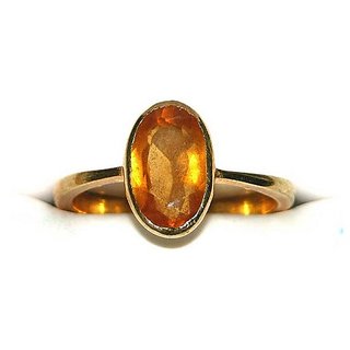 12.25 Ratti Natural IGI Lab Certified Hessonite Stone Gold Plated Ring By CEYLONMINE