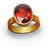 100 Original Certified Stone 8 Carat Hessonite Gold Plated Ring By CEYLONMINE