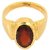 Natural Hessonite Stone Lab Certified Gold Plated 8.5 Carat Adjustable Ring BY CEYLONMINE