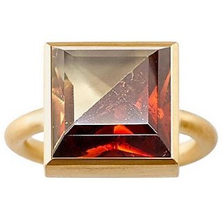 Natural Hessonite Stone 9.5 Ratti 100 Certified Gold Plated Ring By CEYLONMINE