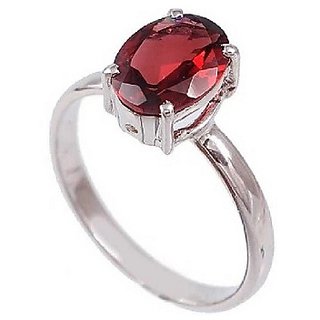 9.25 Carat Natural  Certified Hessonite Silver Ring by CEYLONMINE