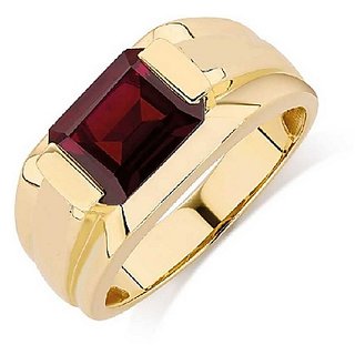 Hessonite Astrological Stone 9.5 Ratti Certified Gold Plated Ring by CEYLONMINE