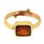 Hessonite  ADJUSTABLE 9.5 Carat  Gold Plated Ring By CEYLONMINE