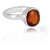 100% Original Hessonite Lab Certified Stone 9.25 Ratti silver Ring by CEYLONMINE