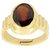 Hessonite ADJUSTABLE Gold Plated RING 9.5 RATTI By CEYLONMINE