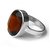 9.25 Carat natural and Eligent Hessonite Silver Ring by CEYLONMINE