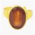 Natural Hessonite Stone Lab Certified Gold Plated 9.25 Carat Gold Plated Ring BY CEYLONMINE