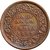 half anna 1862 unc  copper calcutta mint rare