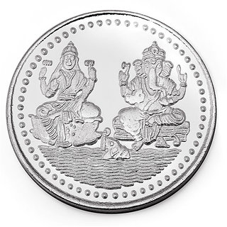 ganesh laxmi silver coin