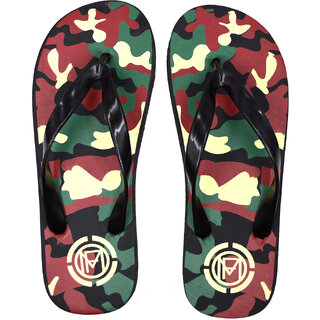 Camo Print Thong Strap Flip Flops  Slippers F88