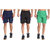 MRD RUNNING  SPORTS SHORTS COMBO WITH ZIPPER POCKETS (FREE SIZE WAIST 28 to 34 INCH) (PACK of 3)
