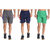 MRD RUNNING  SPORTS SHORTS COMBO WITH ZIPPER POCKETS (FREE SIZE WAIST 28 to 34 INCH) (PACK of 3)