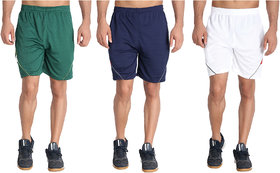 MRD SPORTS  YOGA SHORTS COMBO WITH ZIPPER POCKETS (FREE SIZE WAIST 28 to 34 INCH) (PACK of 3)