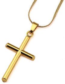 CEYLONMINE-Jesus Cross Pendant Gold pendant without chain For unisex