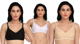 Daily Use Stylish Bra for Women and Girls Pack of 3