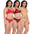 Empisto Branded Rani, Skin  Maroon Color Lingerie Sets Pack of 3
