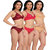 Combo Pack of 3 Cotton Non-Padded Lingerie Sets for Women  Girls