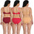 Combo Pack of 3 Cotton Non-Padded Lingerie Sets for Women  Girls
