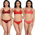 Combo Pack of 3 Cotton Non-Padded Lingerie Sets for Women  Girls