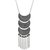 Minha Alloy  Brass Alloy Pendant Necklace Set for Girls (Black)