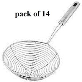 sankrant special Stainless Steel Deep Fry Strainer pack of 14