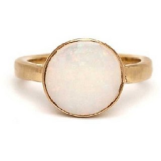 7.25 Ratti Opal pure Gold plated Ring for Unisex by CEYLONMINE