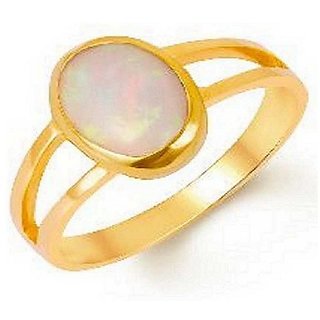 100% Real 8 Ratti Opal gold plated Ring for astrological purpose by CEYLONMINE