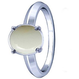 10.5 RATTI silver  Opal  Ring by CEYLONMINE