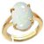 100% Natural 10 carat Opal Gold plated Ring for unisex by CEYLONMINE