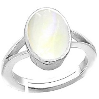 10.5 Ratti silver Opal  Stone Ring by CEYLONMINE