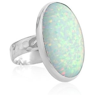Certified 10.5 Carat silver Opal  Ring by CEYLONMINE