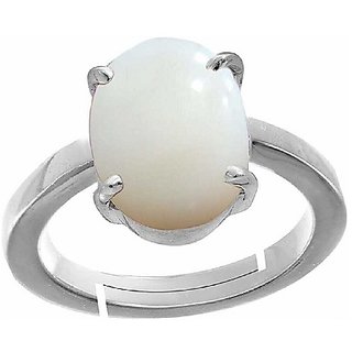 11 ratti Natural Lab certified Stone silver Opal  Ring by CEYLONMINE