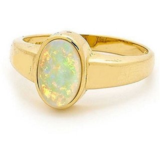 11 Carat A+ Quality Opal Gemstone Gold plated  Ring by CEYLONMINE
