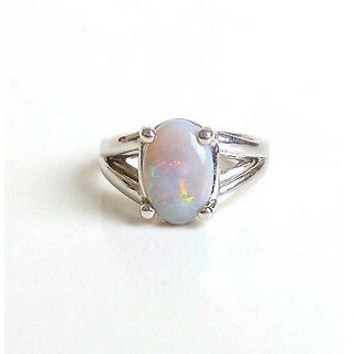11.5 Carat Stone Opal  Silver Ring for unisex by CEYLONMINE