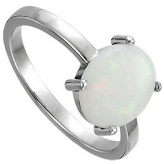 11.5 ratti Stone 100% Natural Opal  Silver Ring by CEYLONMINE