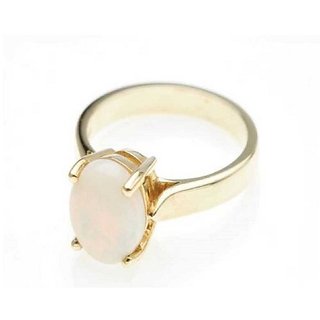 Opal original & lab certified 11 ratti Gold plated Ring for astrological purpose by CEYLONMINE