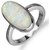 11.5 ratti Silver Opal Ring for unisex by CEYLONMINE