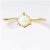 11 ratti Gold plated Opal Ring for unisex by CEYLONMINE