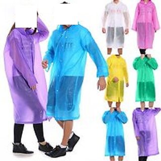 Rain Card/Coat for Unisex  for Men-Women, XL Size (Colour May Vary)