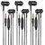 Pack of 3 Earphone with High Bass Wired Headphones with Microphone, Wired Stereo Earphones (Assorted Color)