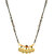 MissMister Gold Plated Lakshmi,CZ Studded 5 Coin Laxmi Ginni Mangalsutra for Women