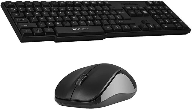 Buy Zebronics Zeb-Companion 107 Wireless Keyboard and Mouse Combo with ...