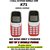keypad mobile phone combo of 2 ( k71 )set of 2 phones  buy 1 get 1 Refurbished