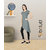 Fabclub Rayon Embroidered Asymmetric Designer Women Kurti (Gray)