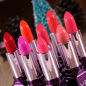 Multicolor  Lipistics (pack of 12 pcs. )with free nailpolish thinner