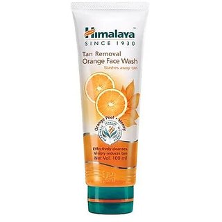 Himalaya Tan Removal Orange Face Wash 100 ml (Pack Of 2)