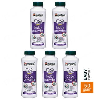 Himalaya Baby Powder (50g, Pack Of 5)