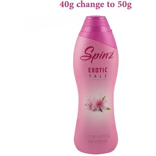 Spinz Exotic Talc Long Lasting Freshness 40g (Pack Of 2)
