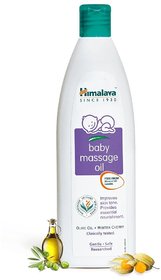 Himalaya Herbal Baby Massage Oil Bottle - 100 ml (Pack Of 2)